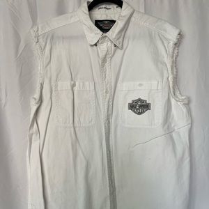 Harley- Davidson White Vest